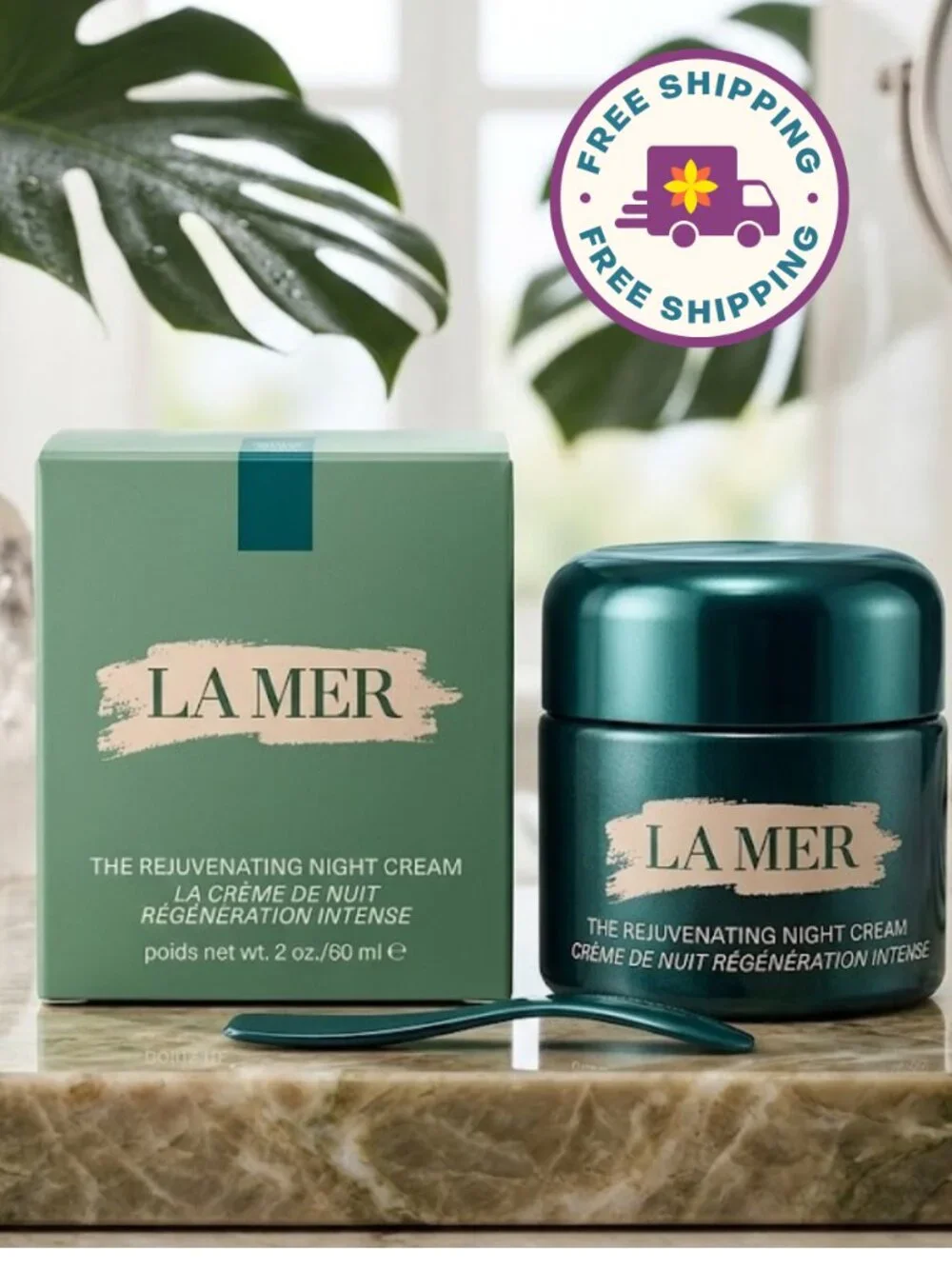 NEW La Mer The Rejuvenating Night Cream 2 oz / 60 ml - Anti-Aging Moisturizer